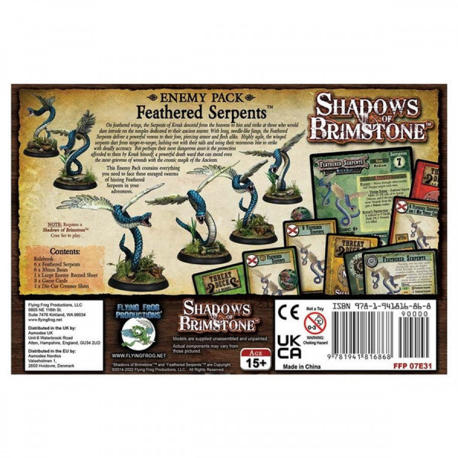 Shadows of Brimstone: Enemy Pack: Feathered Serpents