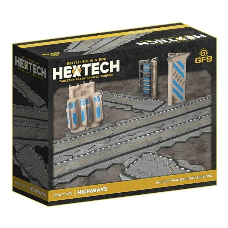 Gale Force Nine Battlefield in a Box: Hextech: Trinity City - Highways (x10) 