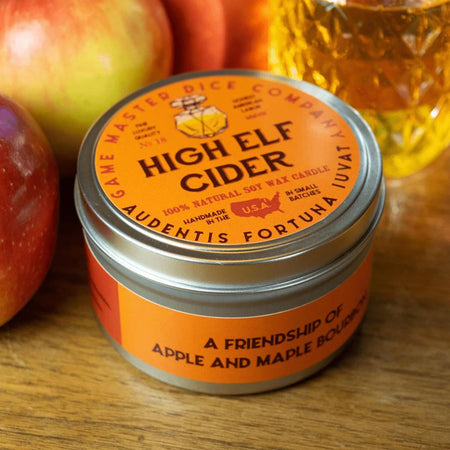Game Master Dice High Elf Cider Gaming Candle | 2oz 