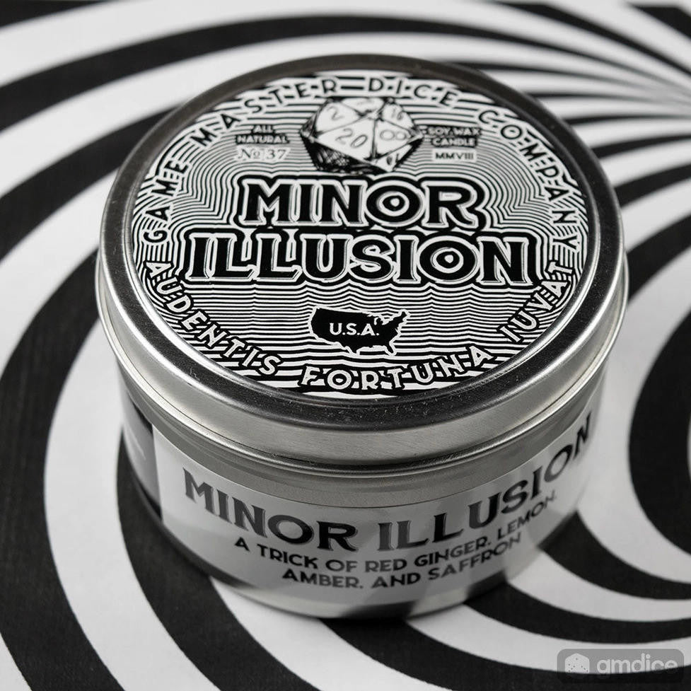 Game Master Dice Minor Illusion Gaming Candle | 2oz 