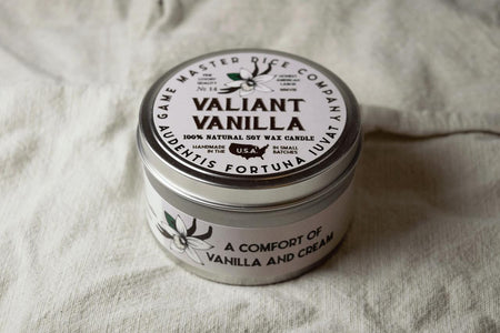 Game Master Dice Valiant Vanilla Gaming Candle | 2oz 