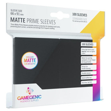 Matte Prime Sleeves: Black (100)