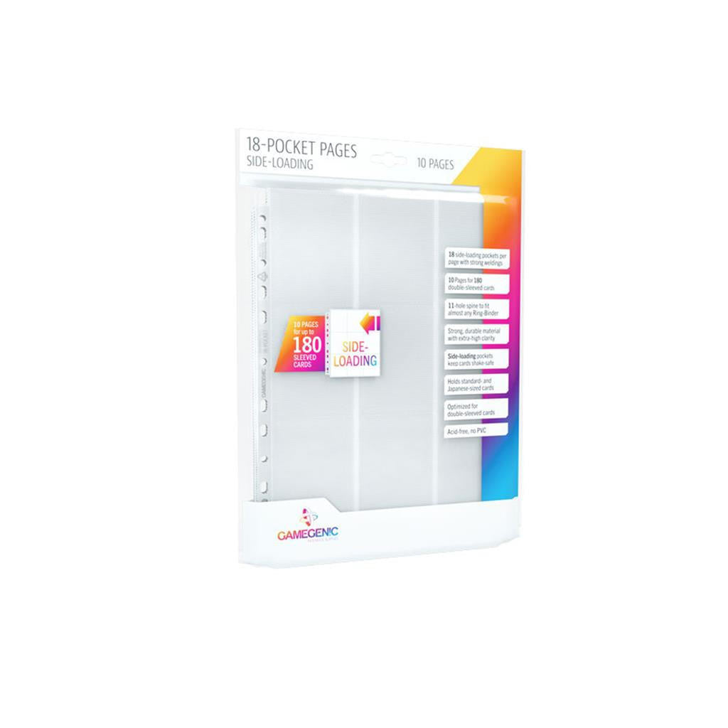 Gamegenic Sideloading 18-pocket Pages: 10 Page White 
