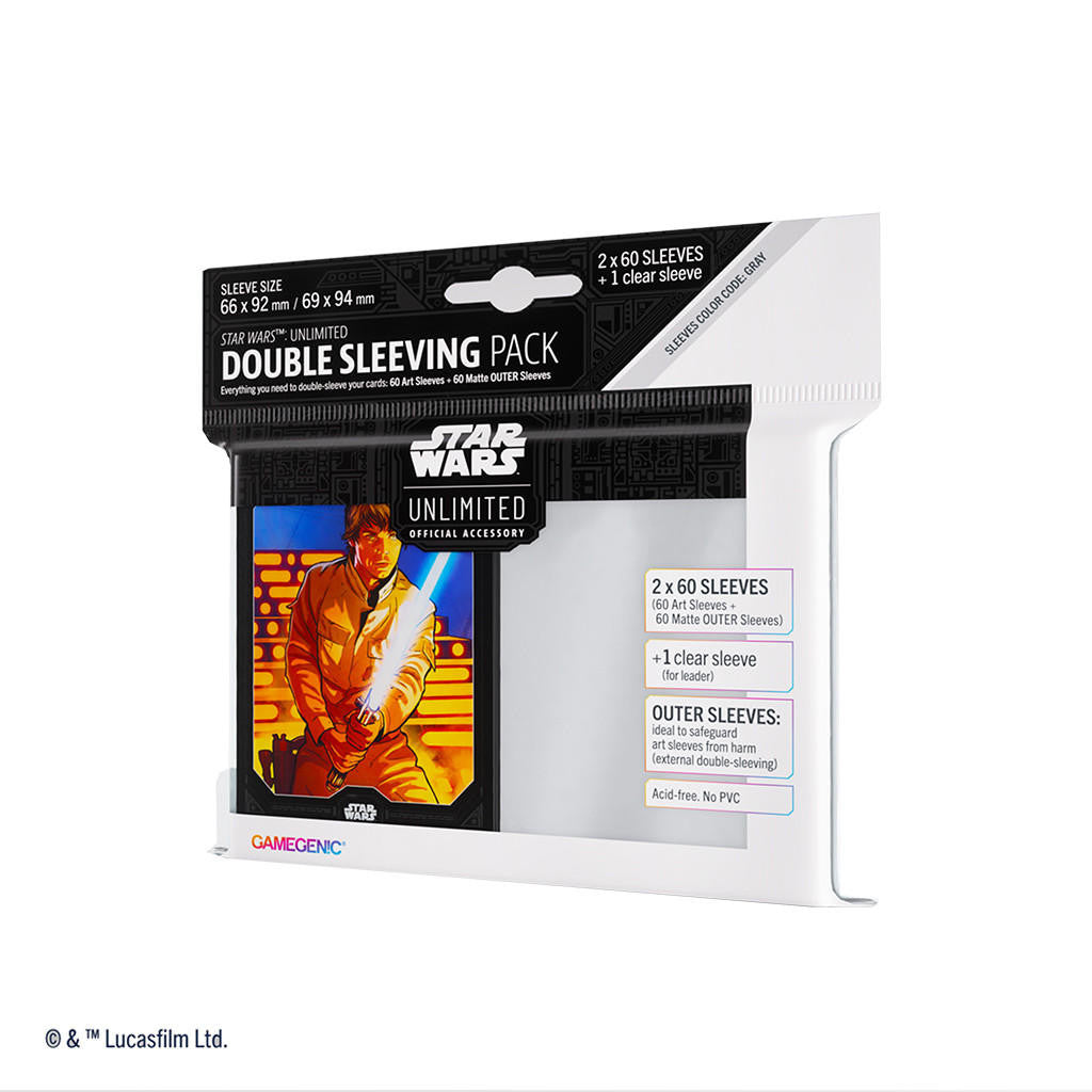 Gamegenic Star Wars: Unlimited Art Sleeves Double Sleeving Pack - Luke Skywalker 