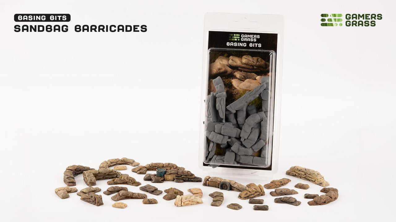 Gamers Grass Basing Bits: Sandbag Barricades BB-SB 