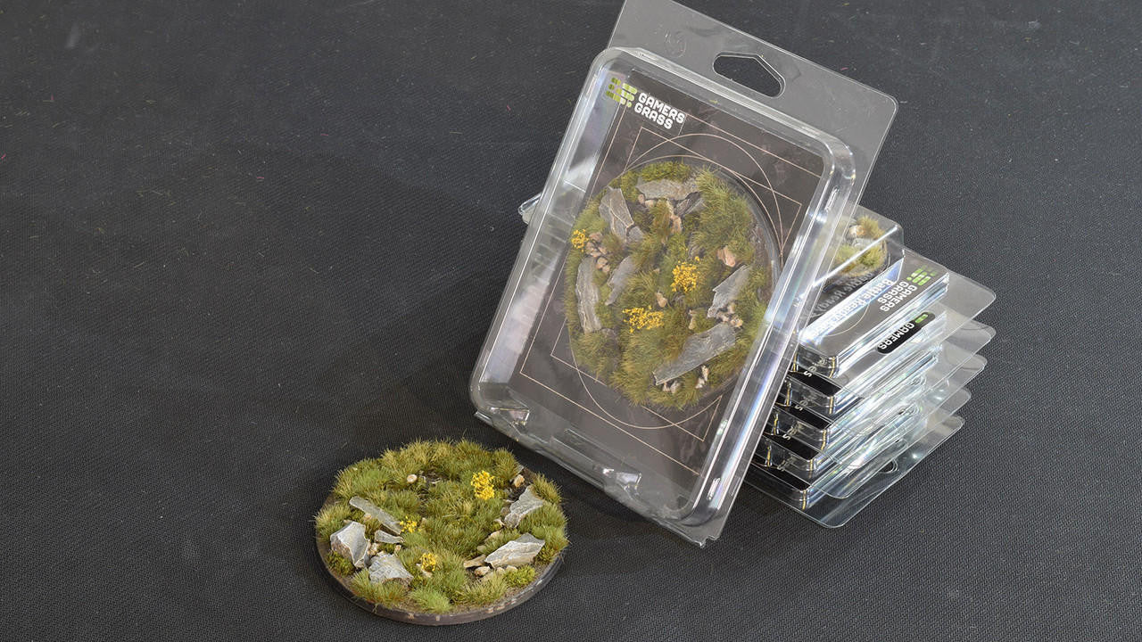 Gamers Grass Battle Ready Base, Highland, Round 100mm 1 HLR100