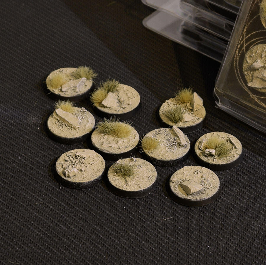 Gamers Grass Battle Ready Bases, Arid Steppe, Round 25mm 10 ASR25