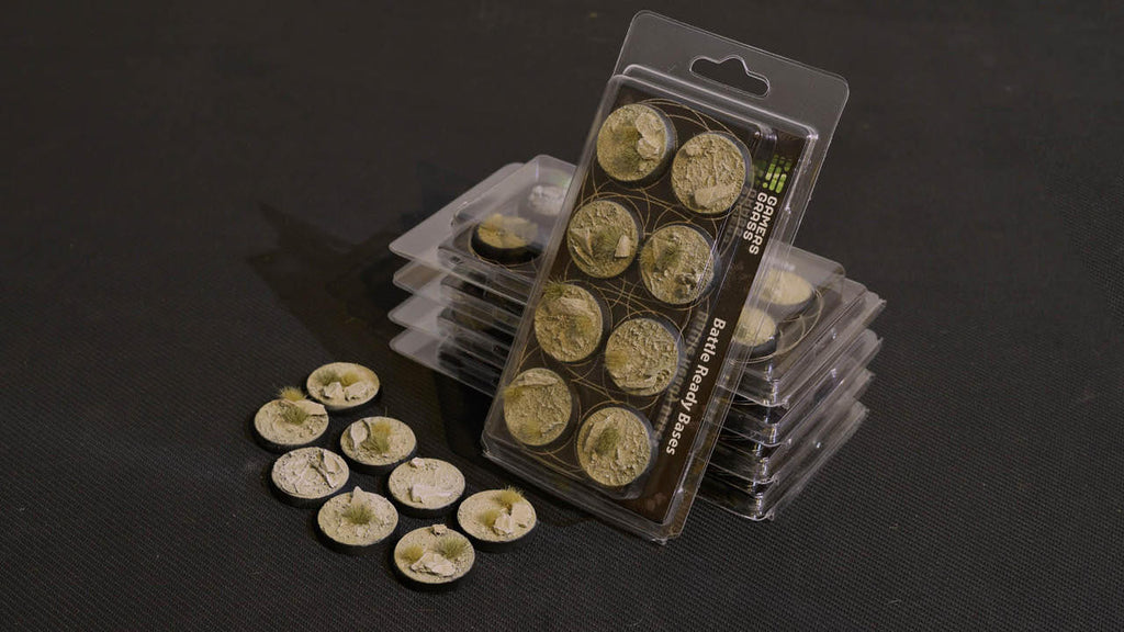 Gamers Grass Battle Ready Bases, Arid Steppe, Round 32mm 8 ASR32