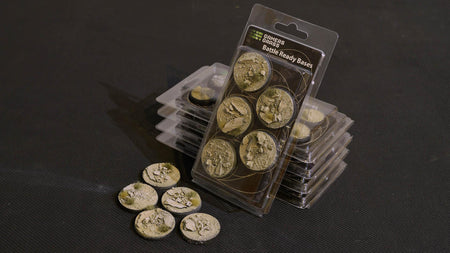 Gamers Grass Battle Ready Bases, Arid Steppe, Round 40mm 5 ASR40