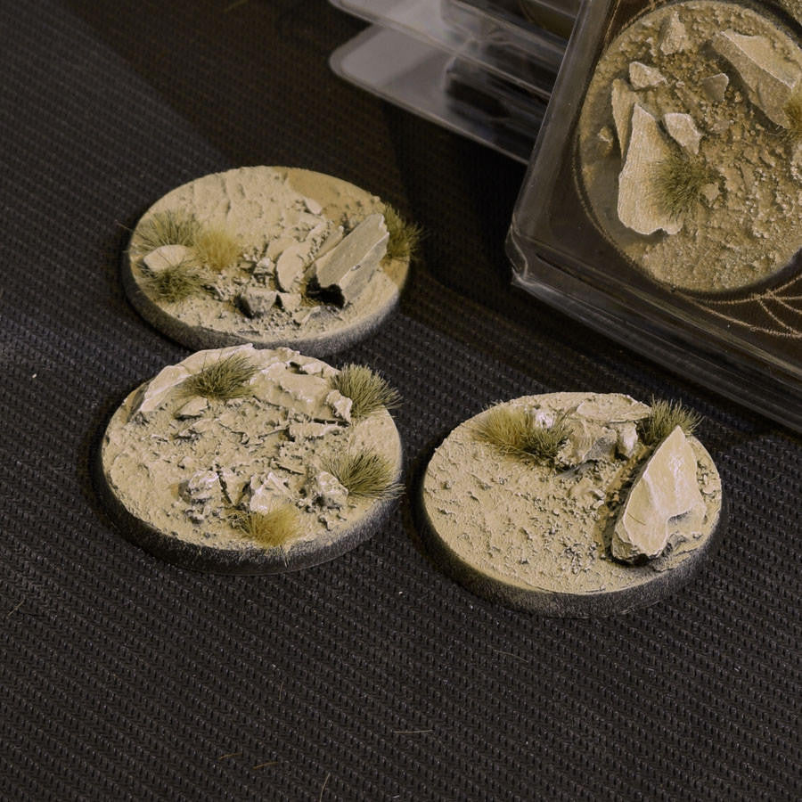 Gamers Grass Battle Ready Bases, Arid Steppe, Round 50mm 3 ASR50