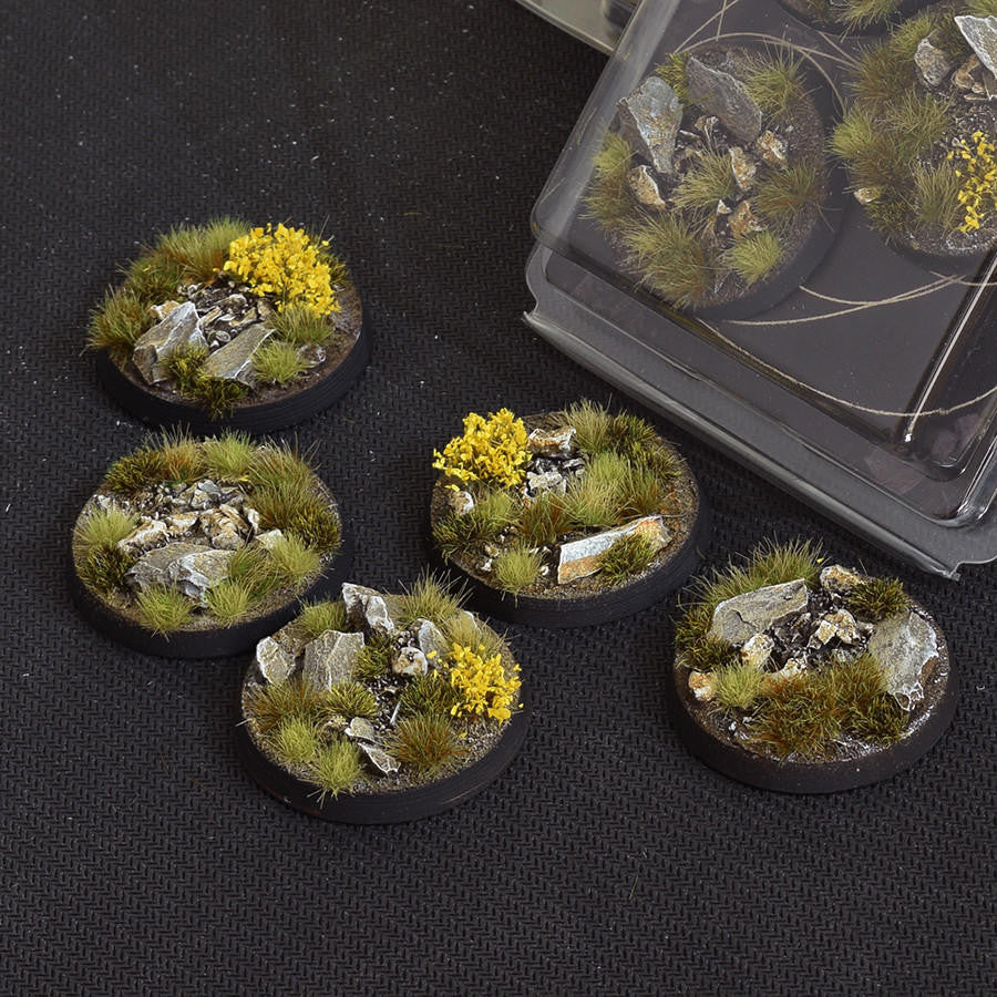 Gamers Grass Battle Ready Bases, Highland, Round 40mm 5 HLR40