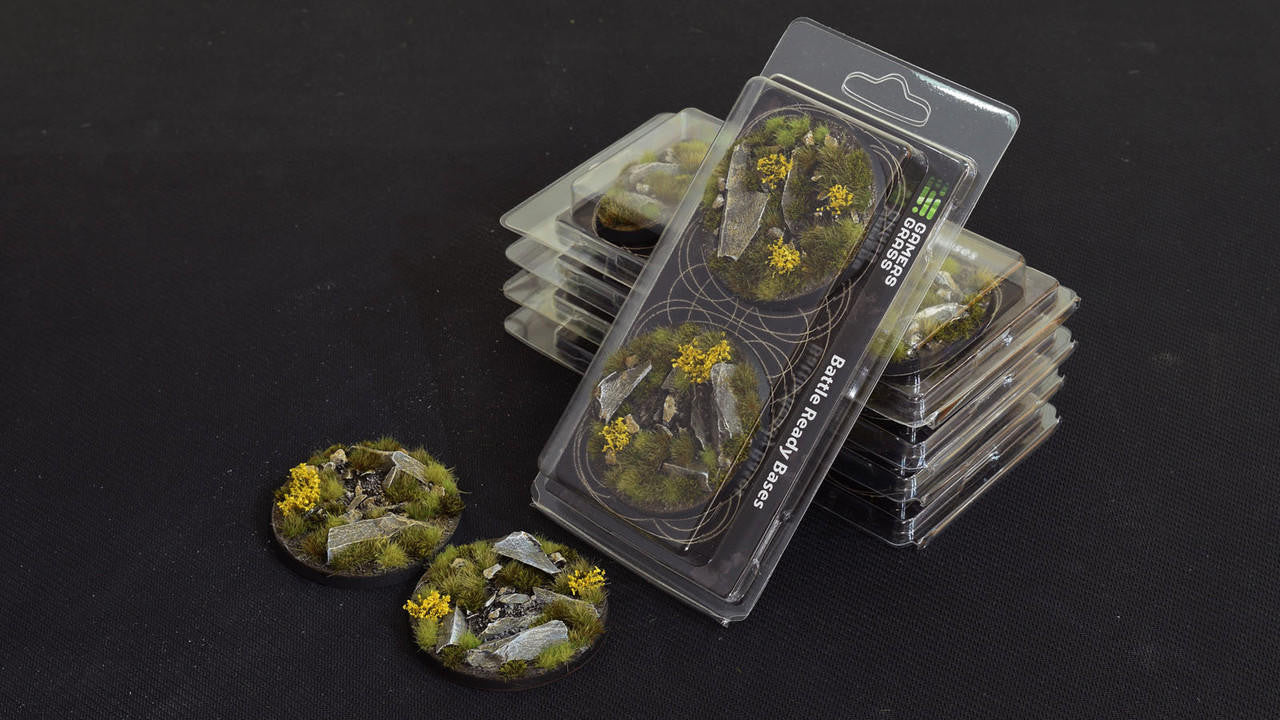 Gamers Grass Battle Ready Bases, Highland, Round 60mm 2 HLR60