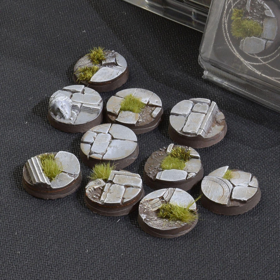 Gamers Grass Battle Ready Bases, Temple, Round 25mm 10 TR25