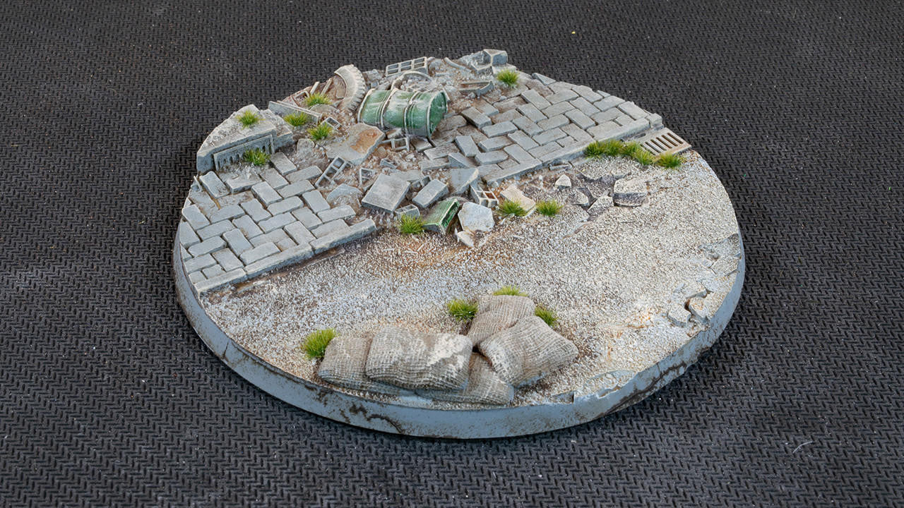 Gamers Grass Battle Ready Bases, Urban Warfare, Round 100mm 1 UWR100