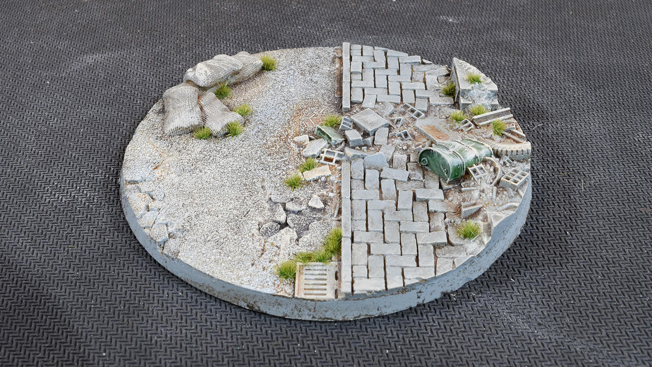 Gamers Grass Battle Ready Bases, Urban Warfare, Round 100mm 1 UWR100
