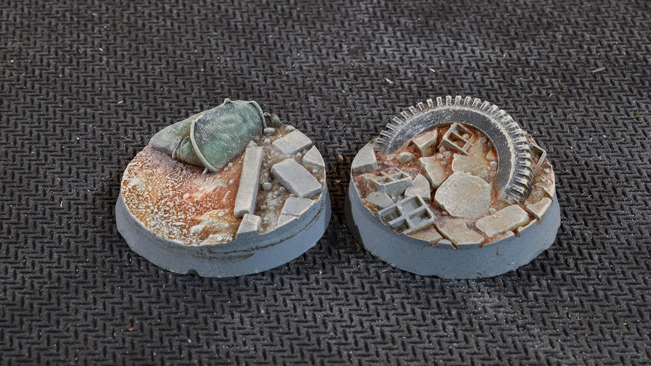 Gamers Grass Battle Ready Bases, Urban Warfare, Round 25mm 10 UWR25