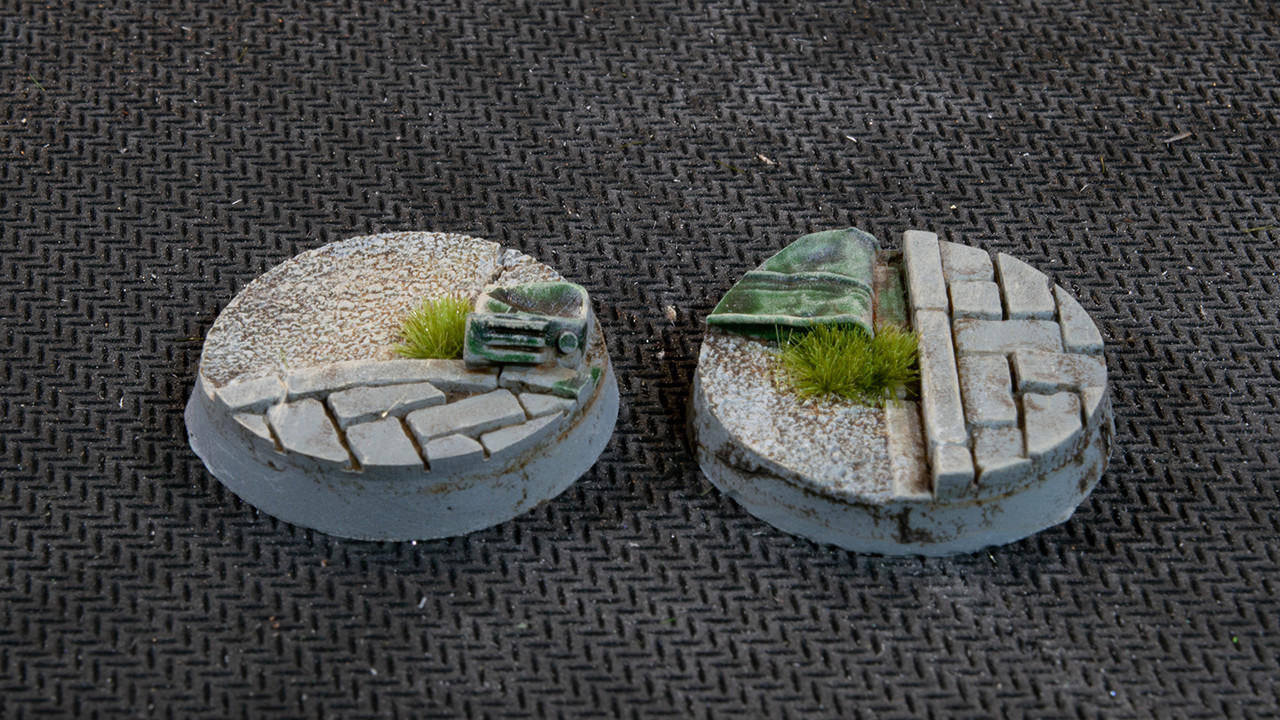 Gamers Grass Battle Ready Bases, Urban Warfare, Round 25mm 10 UWR25