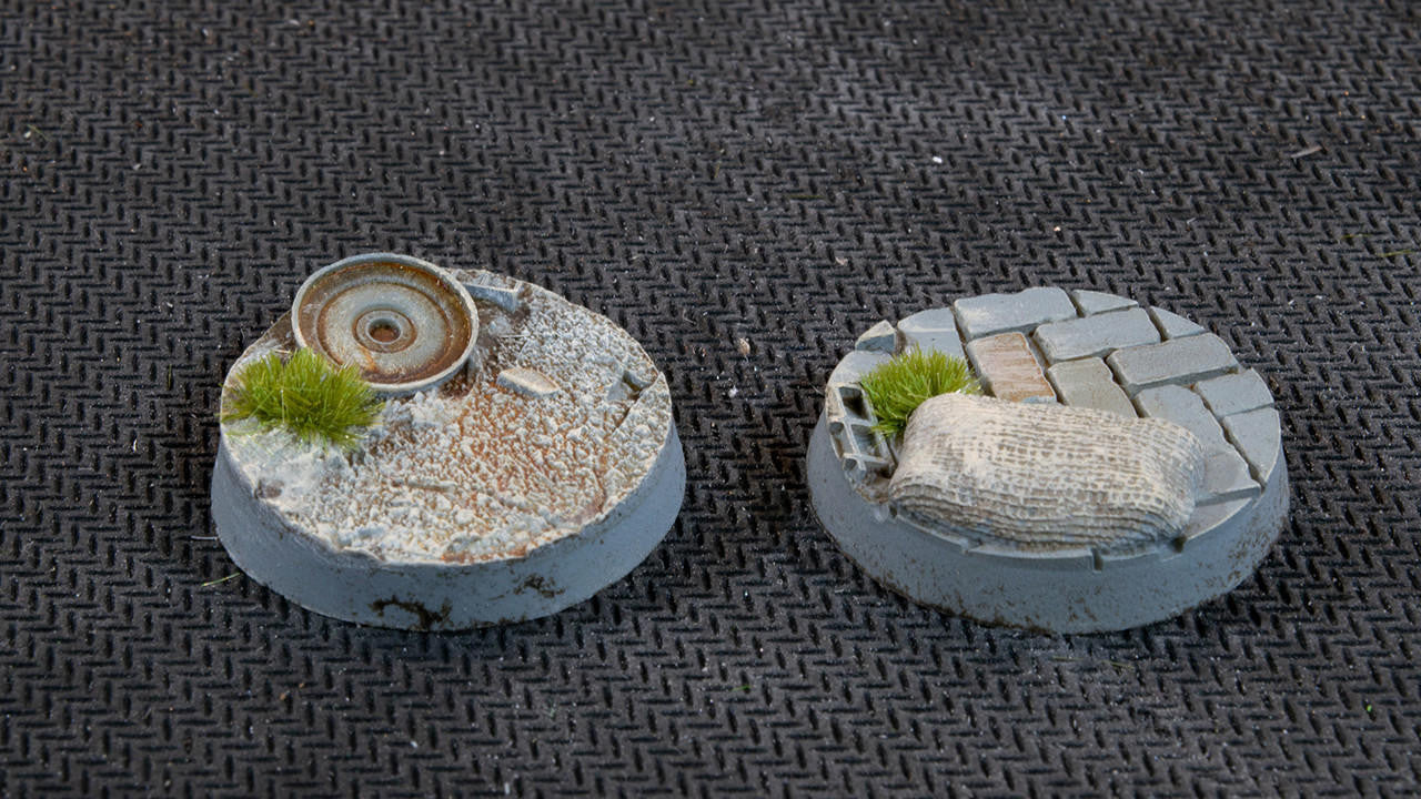 Gamers Grass Battle Ready Bases, Urban Warfare, Round 25mm 10 UWR25