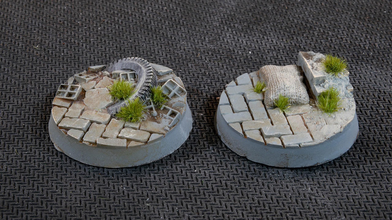 Gamers Grass Battle Ready Bases, Urban Warfare, Round 32mm 8 UWR32