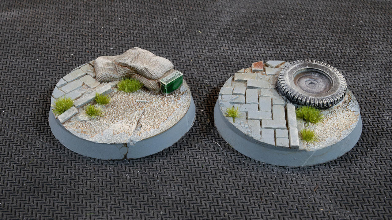 Gamers Grass Battle Ready Bases, Urban Warfare, Round 40mm 5 UWR40