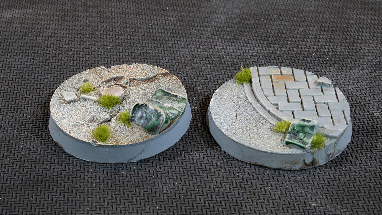 Gamers Grass Battle Ready Bases, Urban Warfare, Round 40mm 5 UWR40