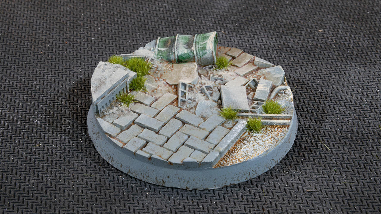Gamers Grass Battle Ready Bases, Urban Warfare, Round 50mm 3 UWR50