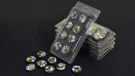Gamers Grass Battle Ready Bases, Winter, Round 32mm 8 WR32