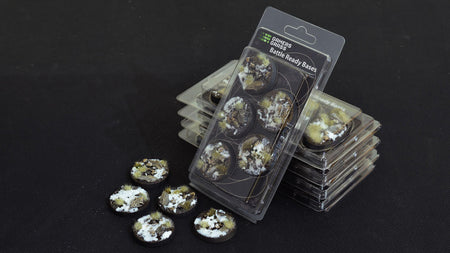 Gamers Grass Battle Ready Bases, Winter, Round 40mm 5 WR40