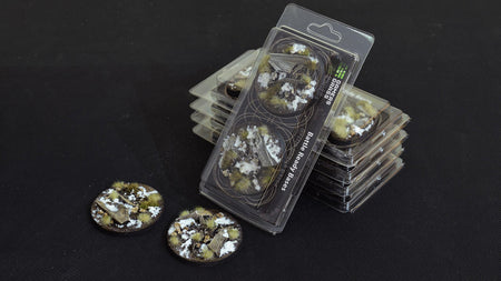 Gamers Grass Battle Ready Bases, Winter, Round 60mm 3 WR60