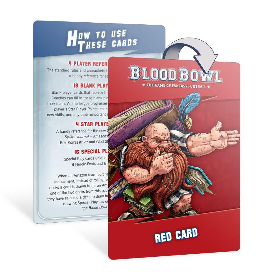 Games Workshop Blood Bowl Amazon Team Card Pack