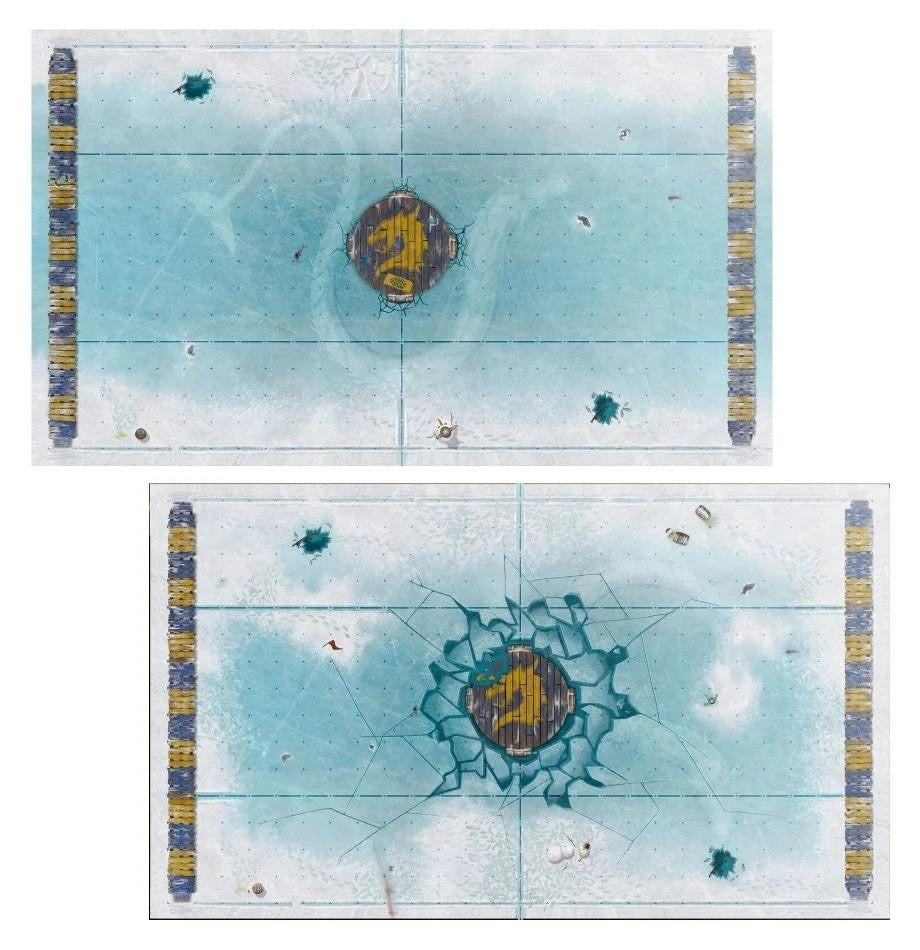 Games Workshop Blood Bowl Norse Pitch and Dugouts