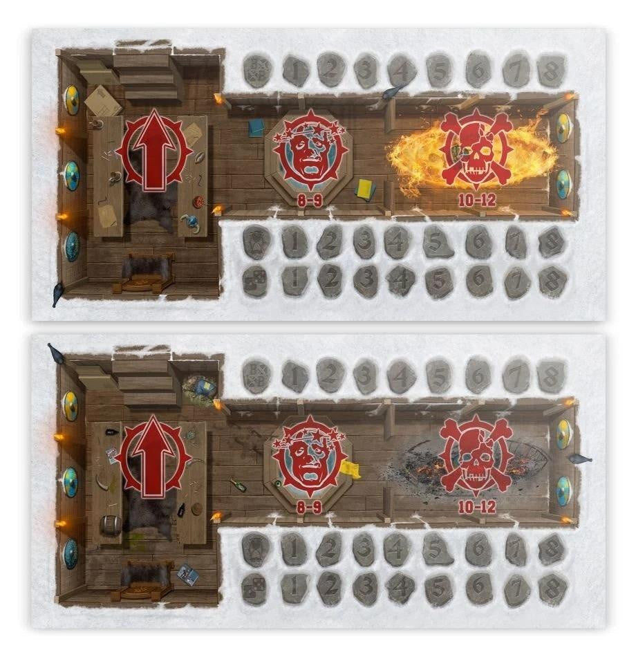 Games Workshop Blood Bowl Norse Pitch and Dugouts