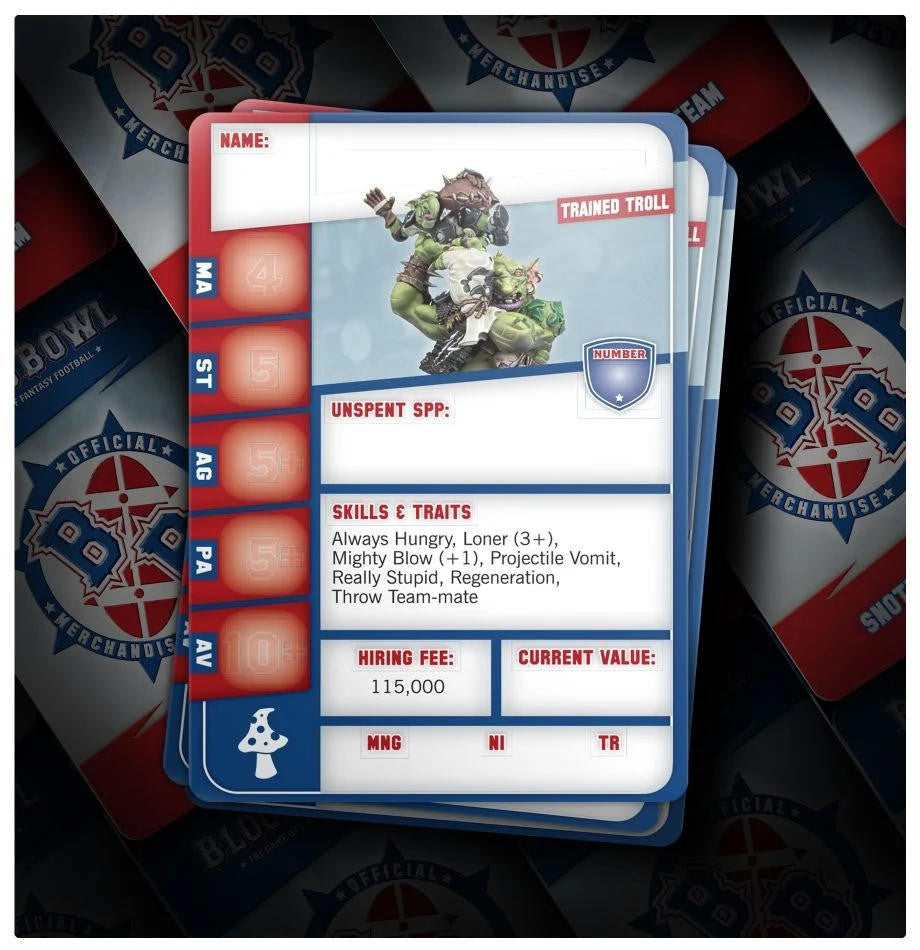 Games Workshop Blood Bowl Snotling Team Card Pack
