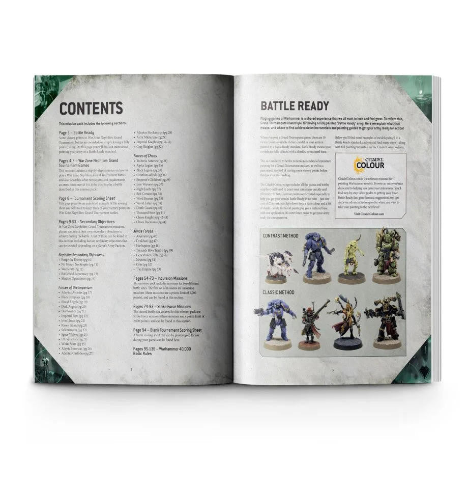 Games Workshop Chapter Approved War Zone Nephilim Grand Tournament Mission Pack