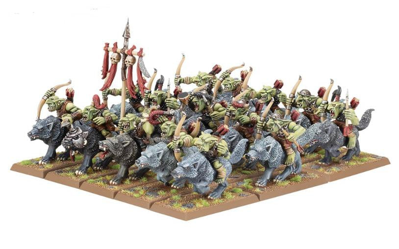 Games Workshop Orc & Goblin Tribes: Goblin Wolf Rider Mob 