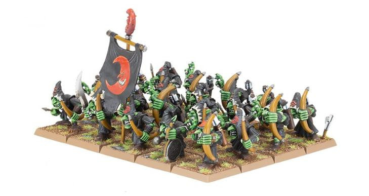 Games Workshop Orc & Goblin Tribes: Orc Boyz & Orc Arrer Boyz Mob 