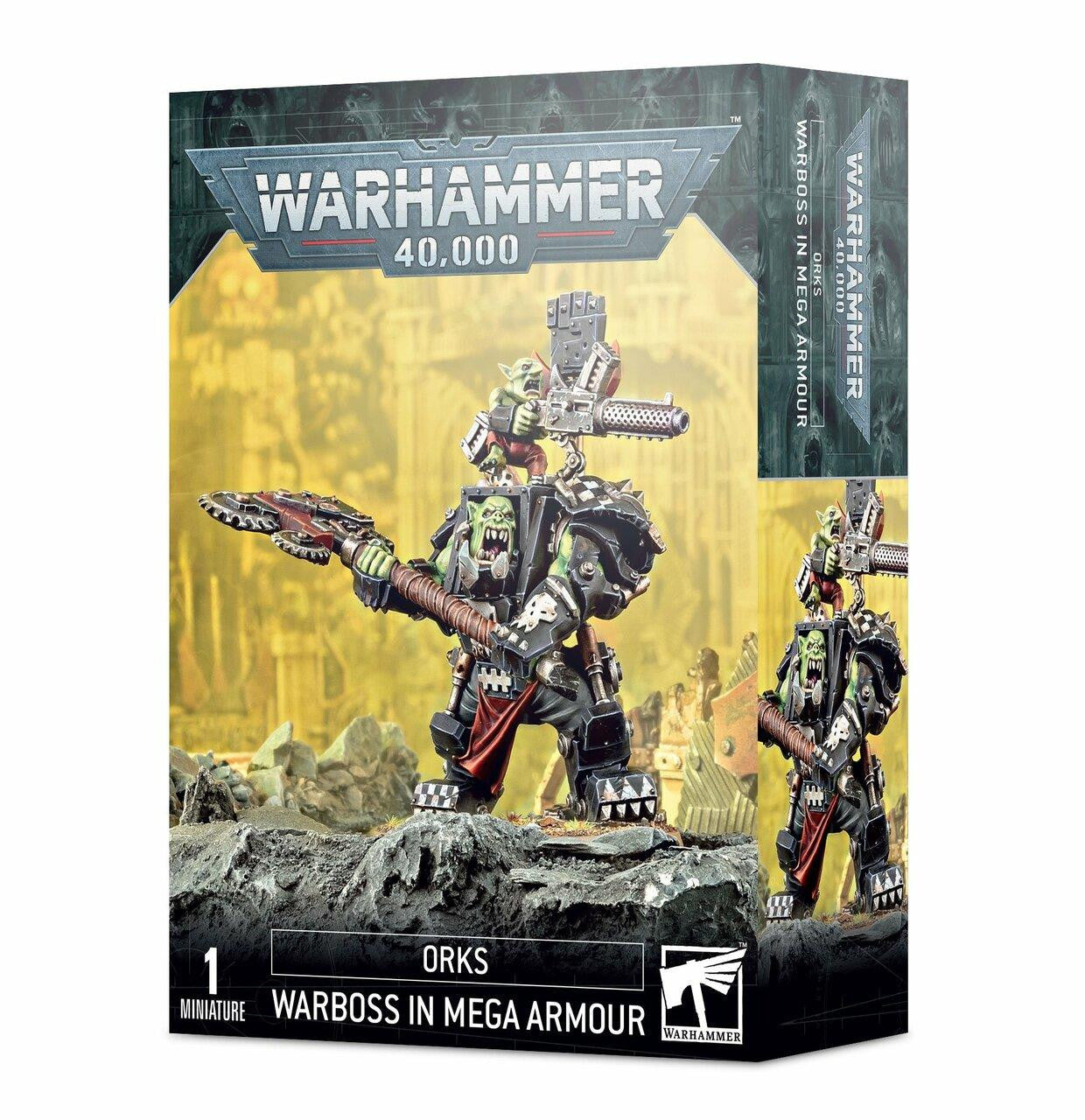 Games Workshop Orks Warboss in Mega Armor
