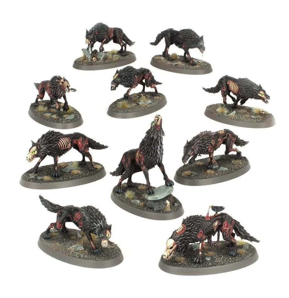 Games Workshop Soulblight Gravelords Dire Wolves