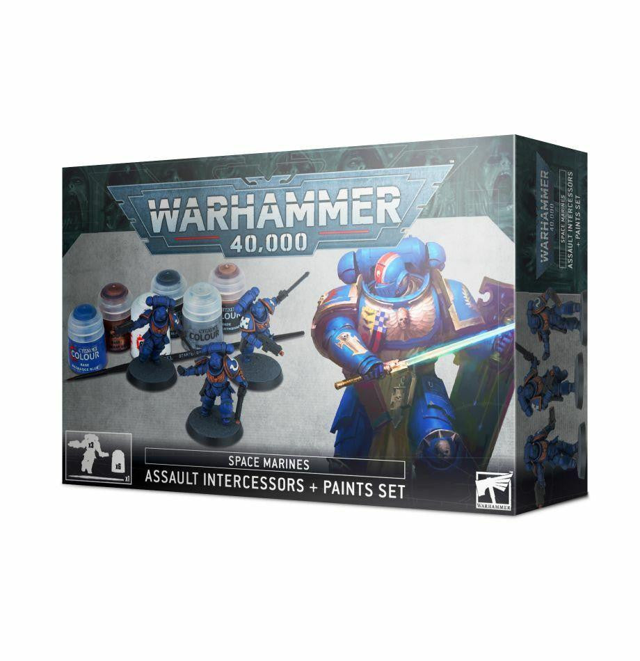 Games Workshop Space Marines Assault Intercessors Paints Set at Lionheart Hobby