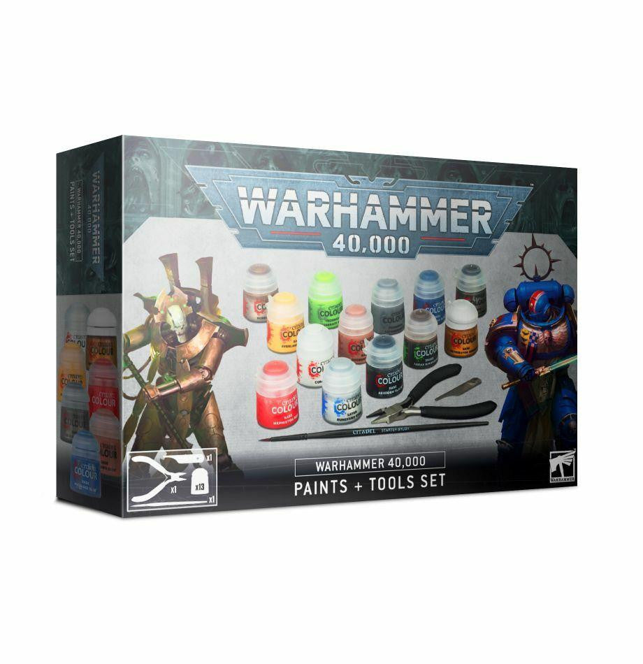 Games Workshop Warhammer 40000 Paints and Tools Set at LionHeart Hobby