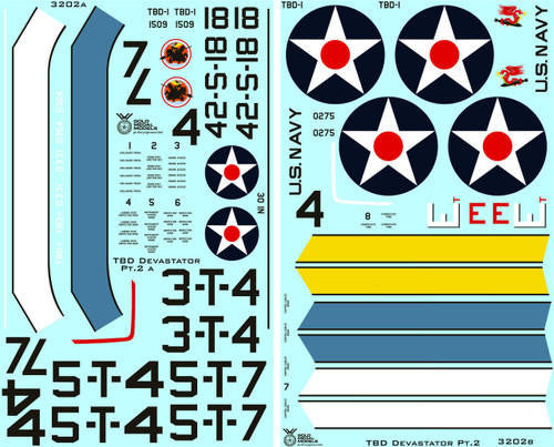 Gold Medal Models 1/32 TBD-1 Devastator - Early Set 2 3202D 