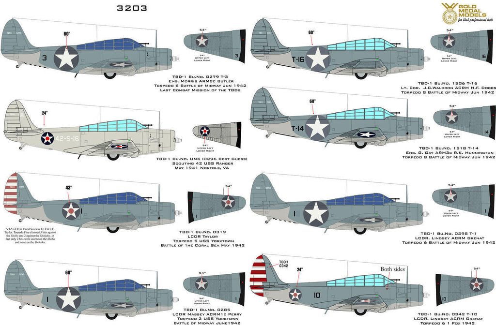Gold Medal Models 1/32 TBD-1 Devastator - Wartime 3203D 