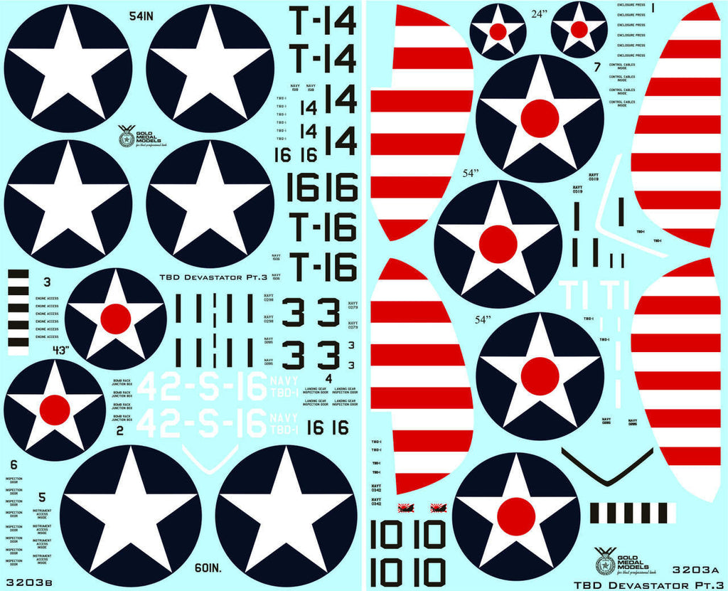 Gold Medal Models 1/32 TBD-1 Devastator - Wartime 3203D 