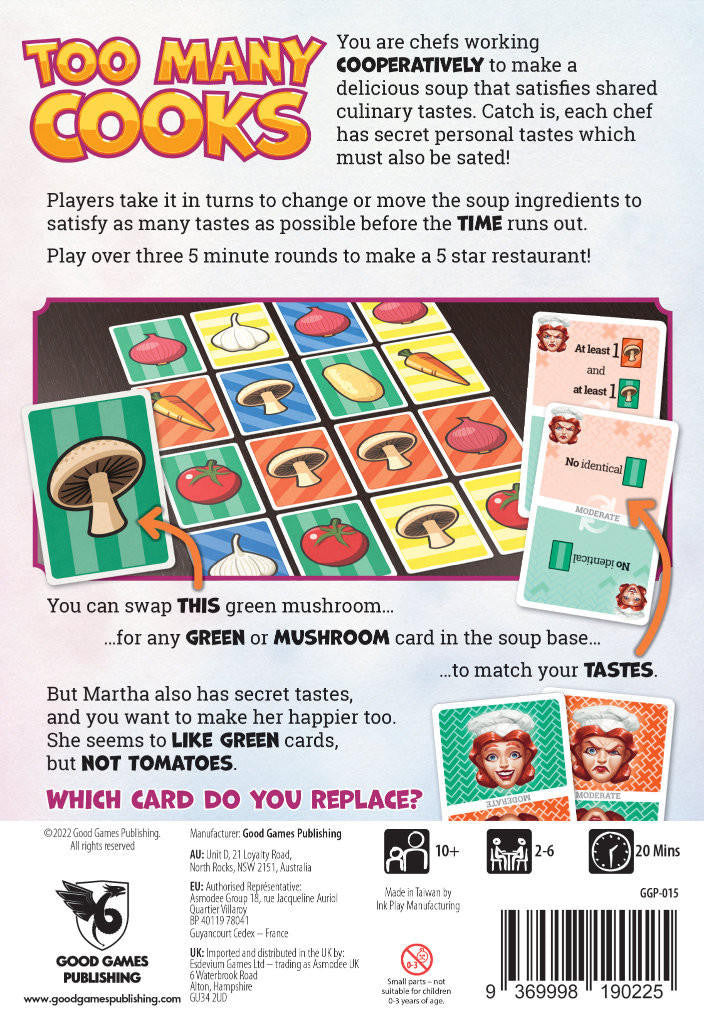 Good Games Publishing Too Many Cooks 