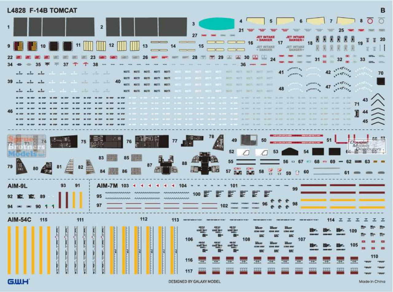 Great Wall 1/48 F-14B Tomcat 4828 