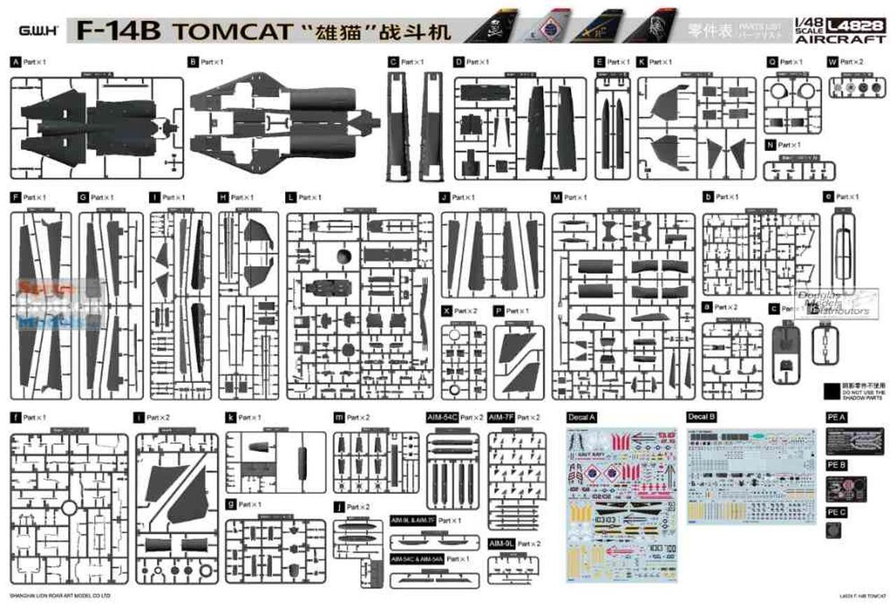 Great Wall 1/48 F-14B Tomcat 4828 