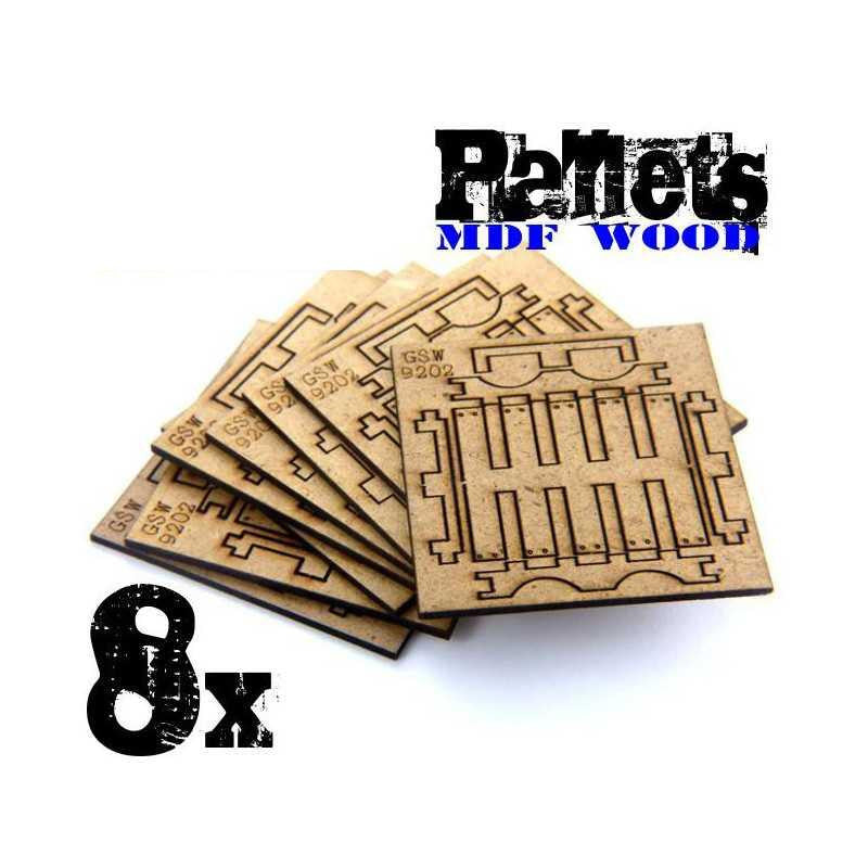 Green Stuff World 8x Laser Cut PALLETS 