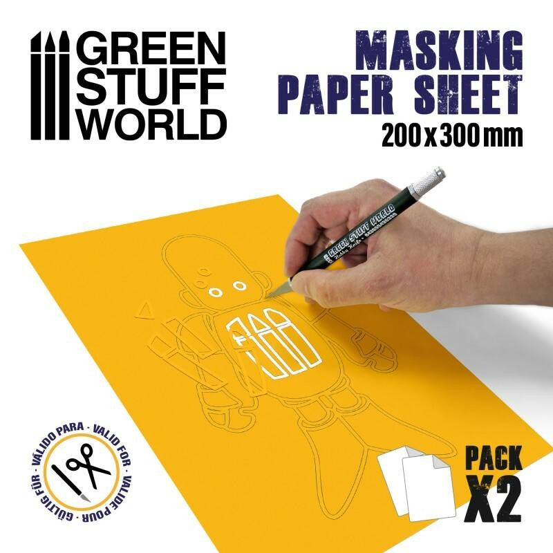 Green Stuff World Masking Paper Sheets x2