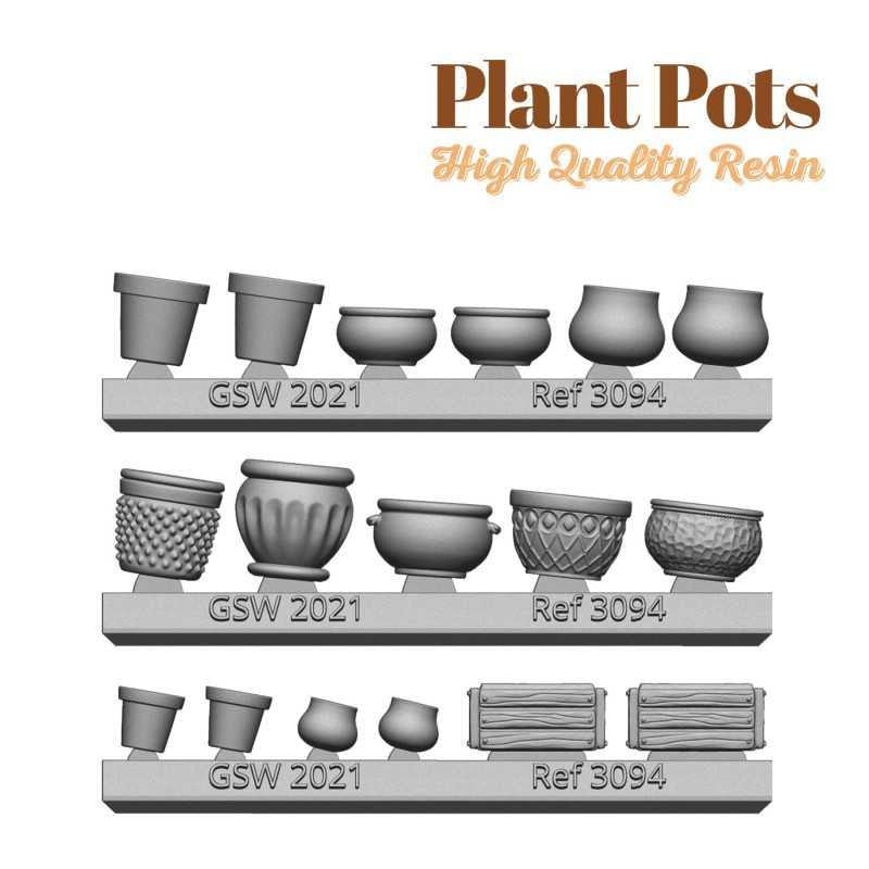 Green Stuff World Plant POT Resin set 