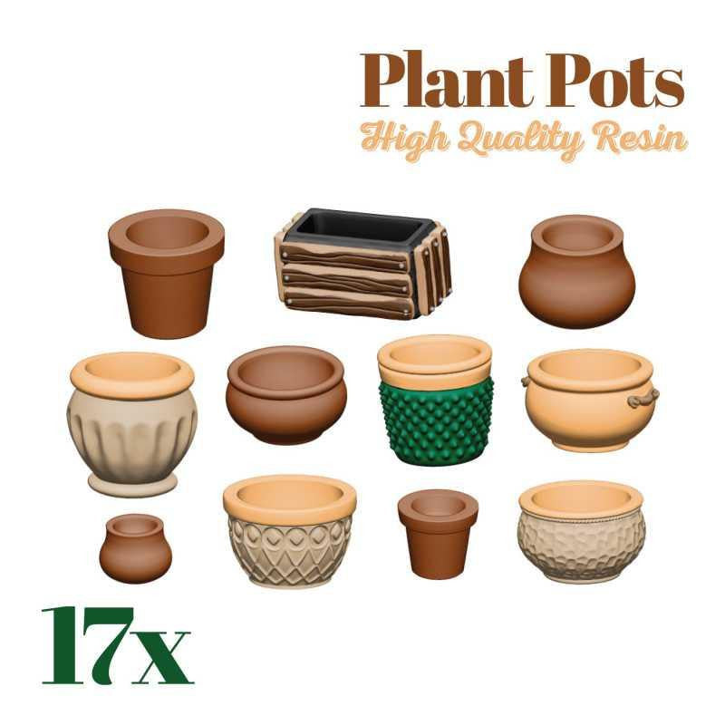 Green Stuff World Plant POT Resin set 